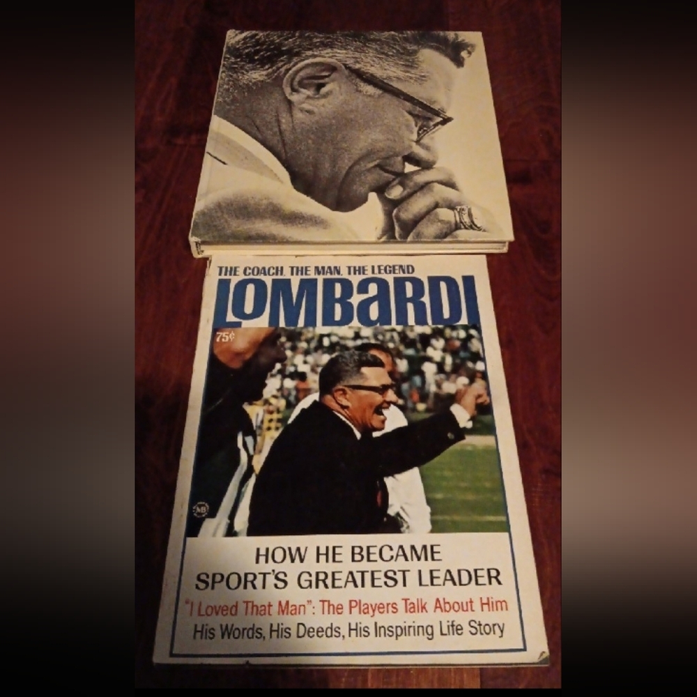 Lombardi: The Coach,The Man,The Legend And Lombardi John Wiebusch 1971 NFL Books